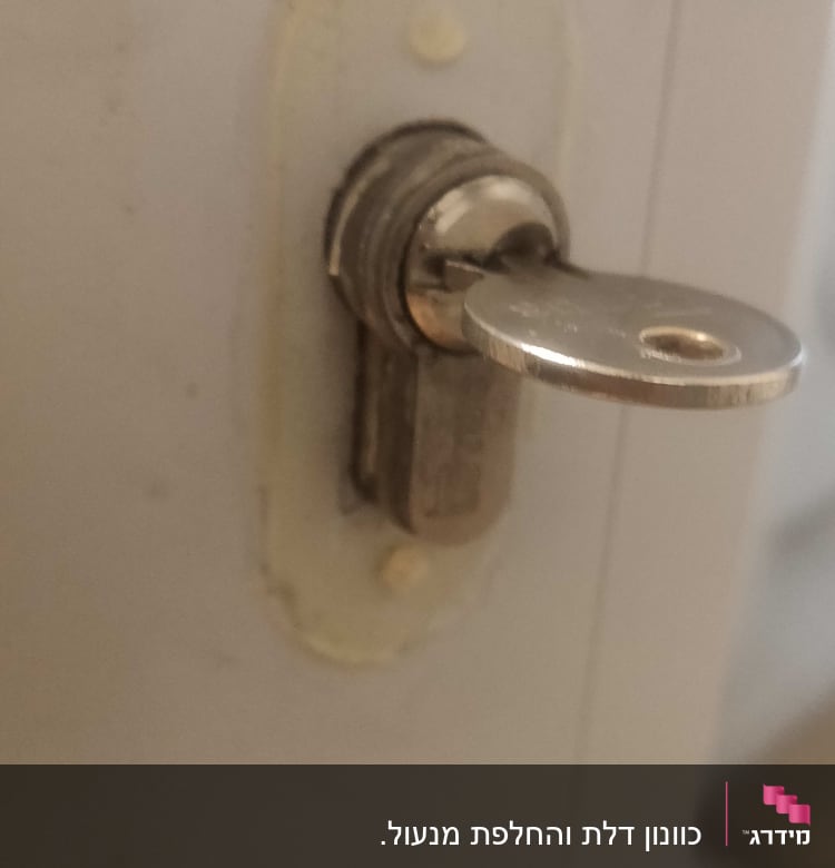 מנעול אלומיניום עם מפתח מוכנס